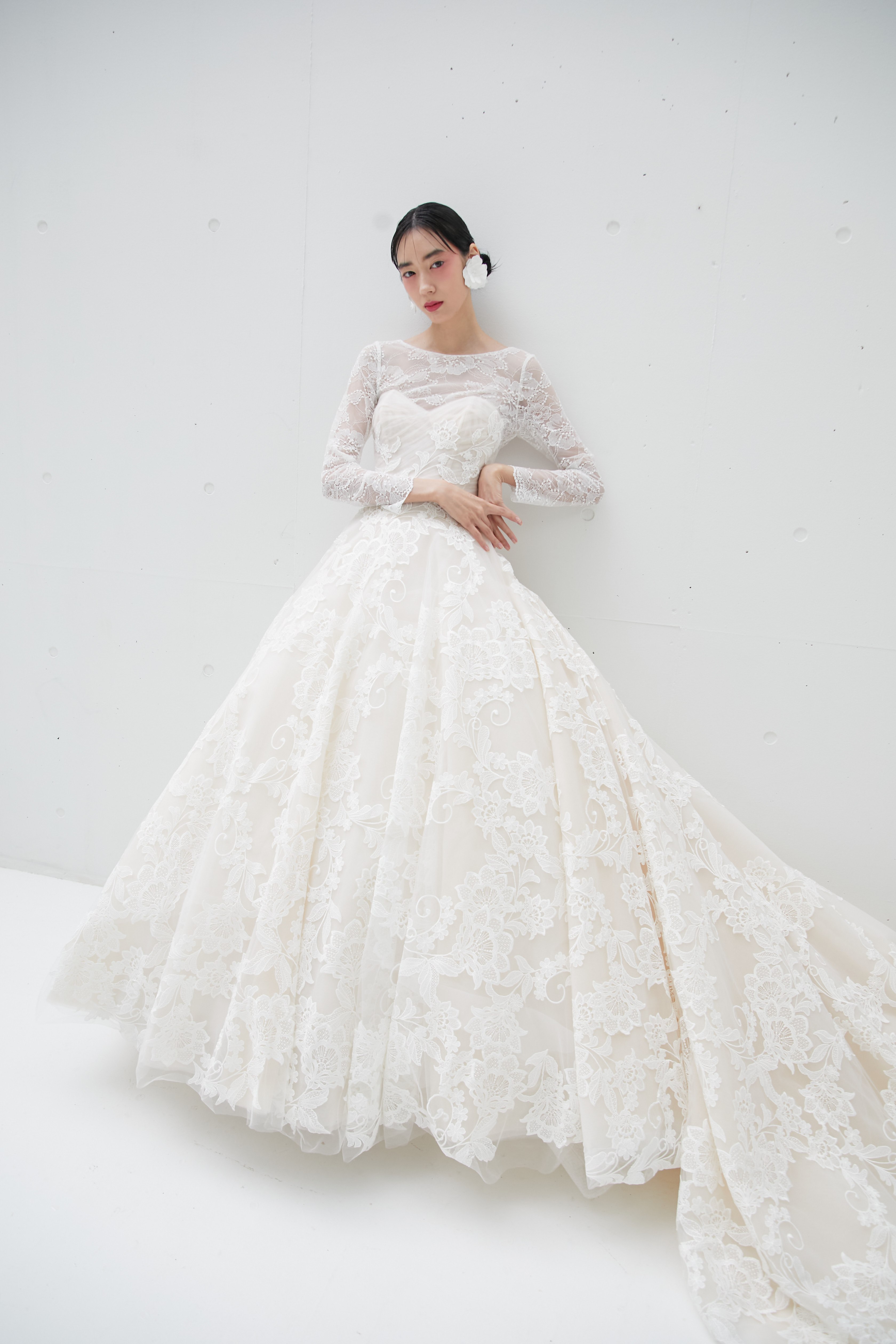 bianco evento ウエディング ボレロ レース