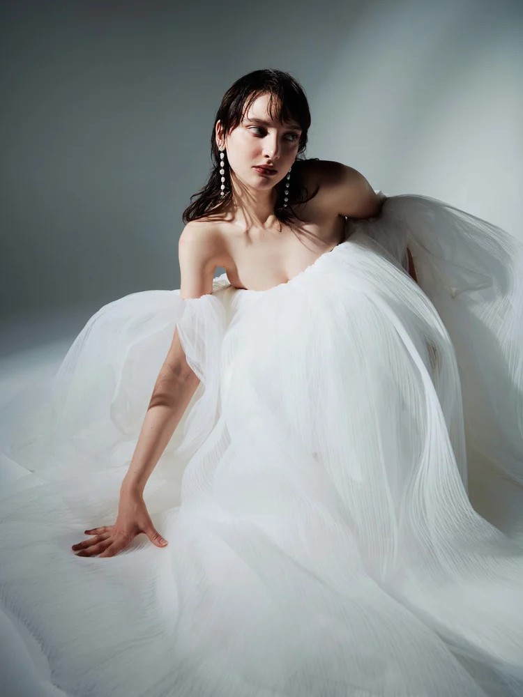 ドレス詳細 (03-20703 “OFF-THE-SHOULDER PLEATED GOWN”) | Sébastien