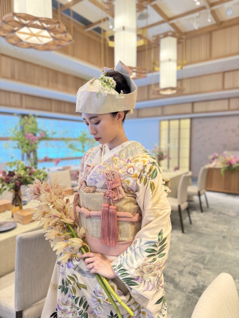 引振袖　和装婚　藤の花　本振袖　和装コーディネート　Japanese Kimono Wedding　Juno　ジュノ