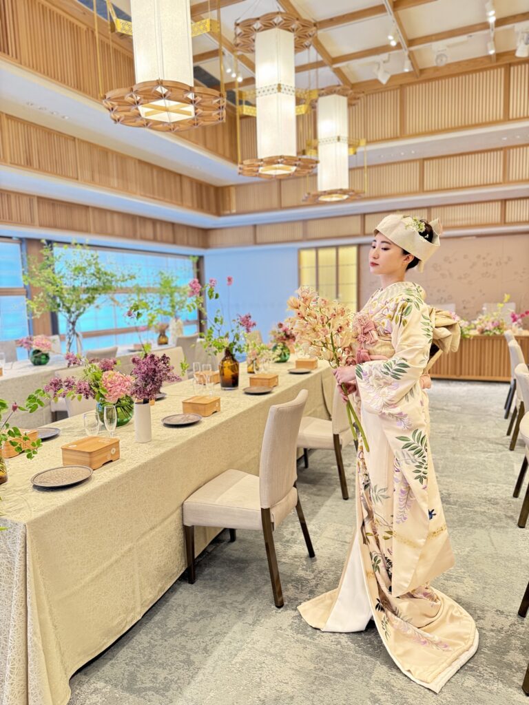 引振袖　和装婚　藤の花　本振袖　和装コーディネート　Japanese Kimono Wedding　Juno　ジュノ