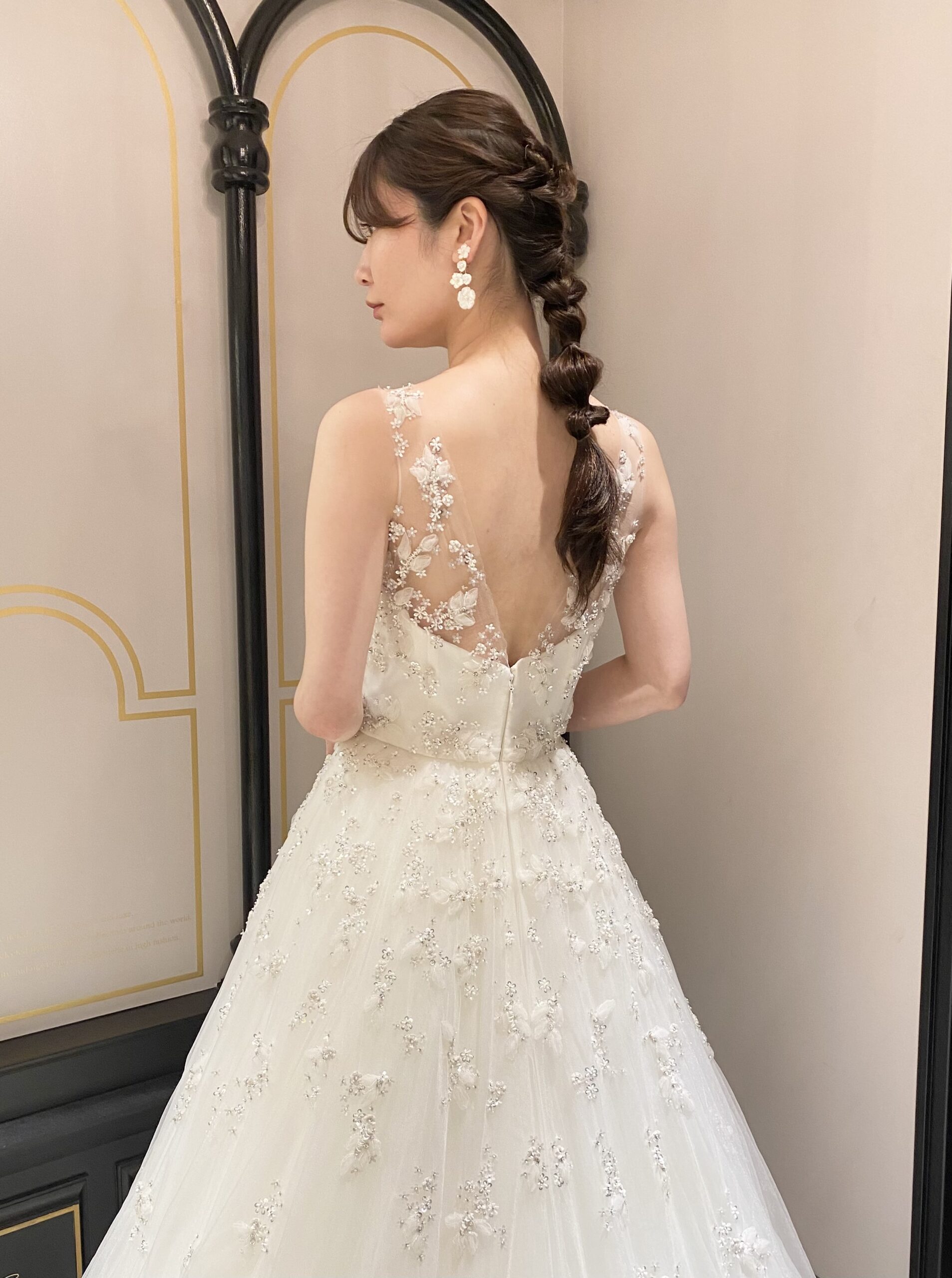 KENNETH POOL ケネスプール ウェディングドレス Weddingdress ビーディング　ドレス　フラワーモチーフ