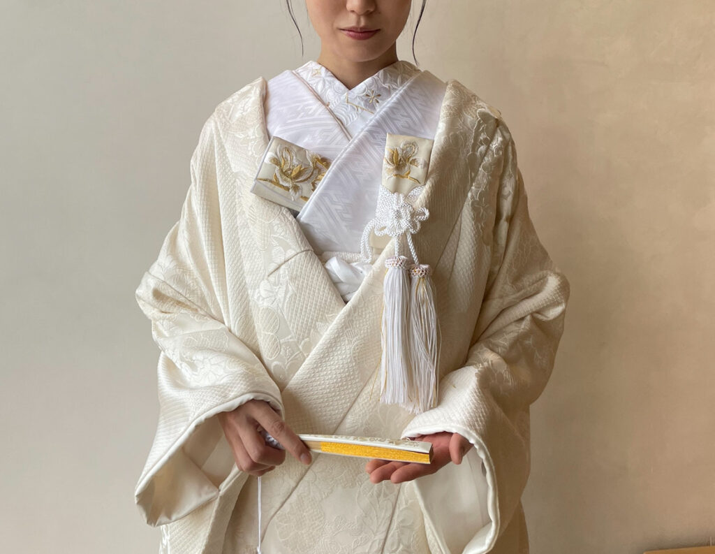 白無垢　和装コーディネート　Japanese Kimono Wedding　吉祥花の丸紋　JUNO　ジュノ
