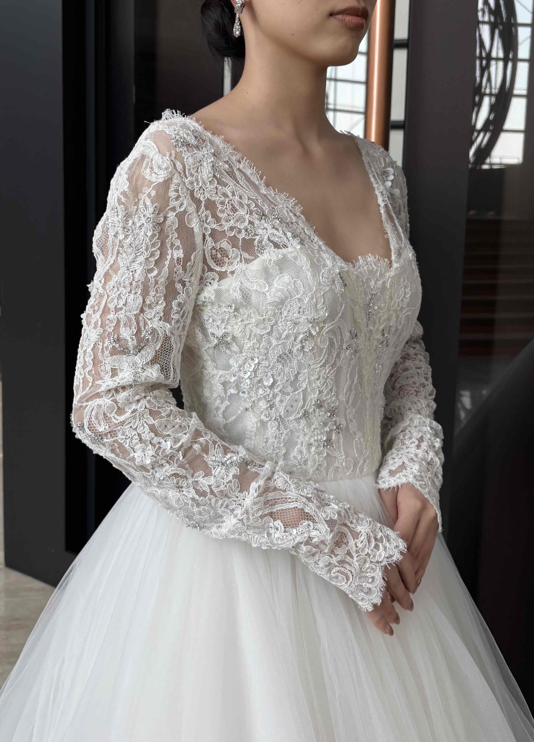 KENNETH POOL ケネスプール ウェディングドレス　Wedding Dress ロングスリーブ　JUNO　ジュノ