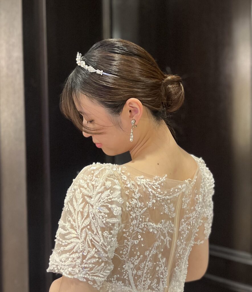 ウェディングドレス　JUNO　esum ビーディング 　アクセサリー