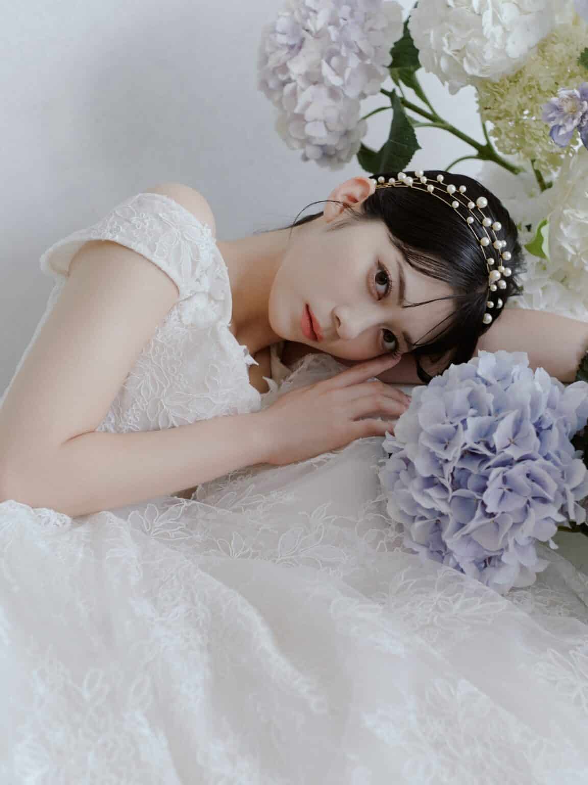Belle INES DI SANTO イネスディサント ボールガウン 総レースドレス レースドレス ウェディングドレス wedding dress weddingdress JUNO ジュノ インポートドレス バスクウエスト ロマンティックドレス 結婚式 オフショルダー